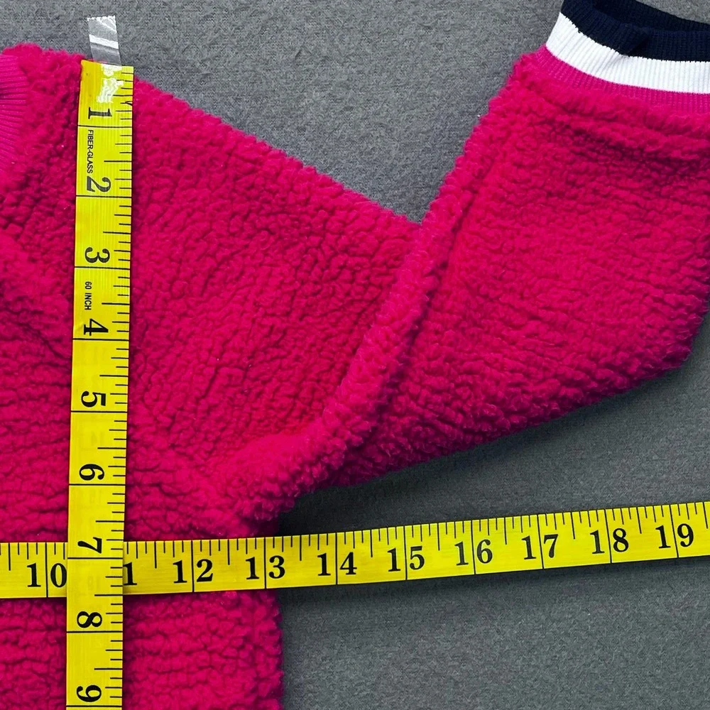 Baby GAP Girls Sherpa Crewneck Sweatshirt‎ Pink 3T Cozy Fleece Pullover babycore